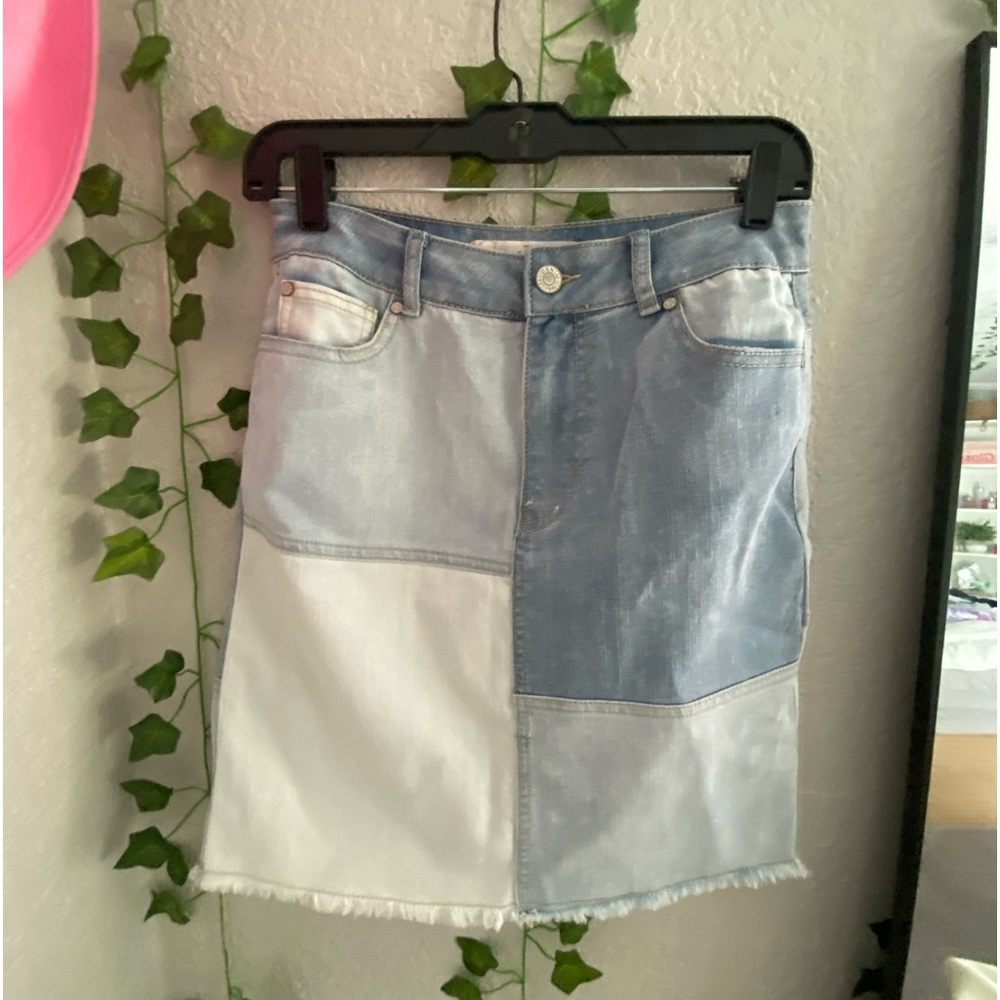 Long Denim Skirt